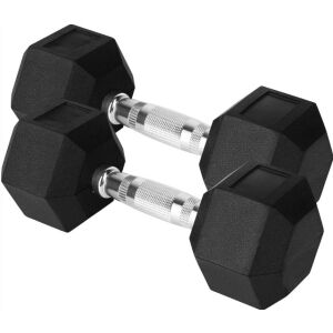 Комплект дъмбели Zoco Body Fit 65 кг, чифт шестоъгълни дъмбели - Теглилки и везни