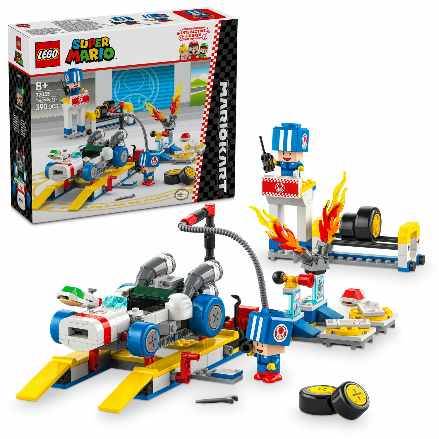 E-shop LEGO® Super Mario™ Mario Kart™ – Toad a jeho garáž 72035