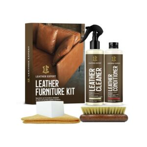 Sada na starostlivosť o kožený nábytok Leather Expert: Vyčistite a ochráňte svoj kožený nábytok s touto kompletnou sadou. Obsahuje čistič, kondicionér, kefu, špongiu a mikrovláknitú handričku. - Nástroj na starostlivosť o vozidlo