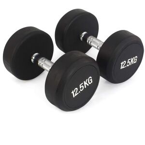 Комплект от 2 дъмбела (2x12.5KG), Zoco Body Fit YL009, общо тегло 25 Kg, черни 113361002