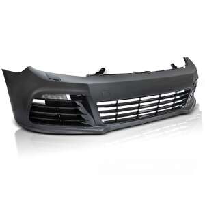 VW Golf 6 R-Style front bumper, black, PU material - Bumper