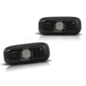 Lămpi laterale Audi A3, A4, A6, negre, fumate, pereche - Lumini auto