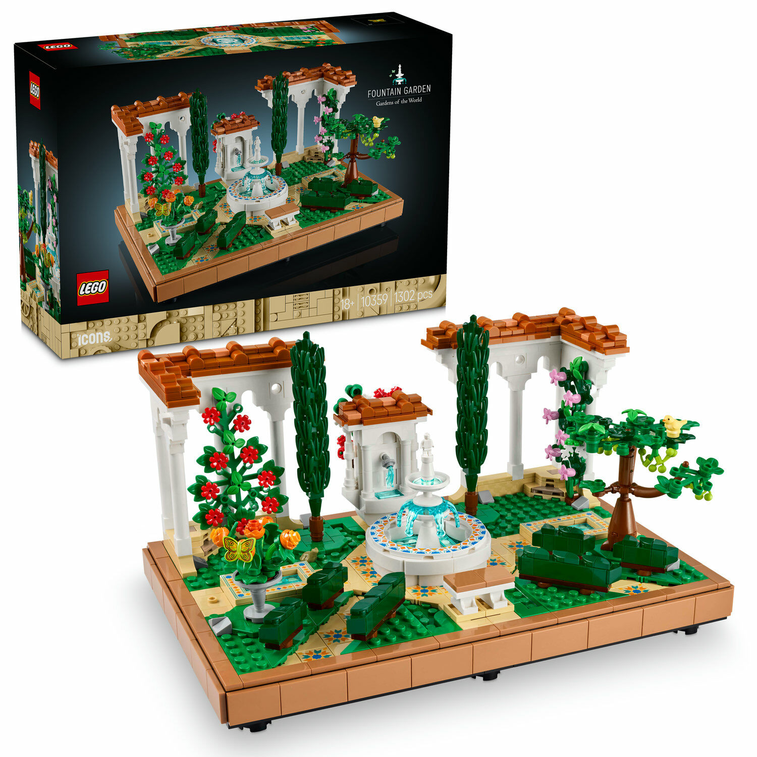 E-shop LEGO® Icons Záhrada s fontánou 10359