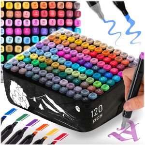 Nukido alcohol felt-tip pens with bag 120pcs
