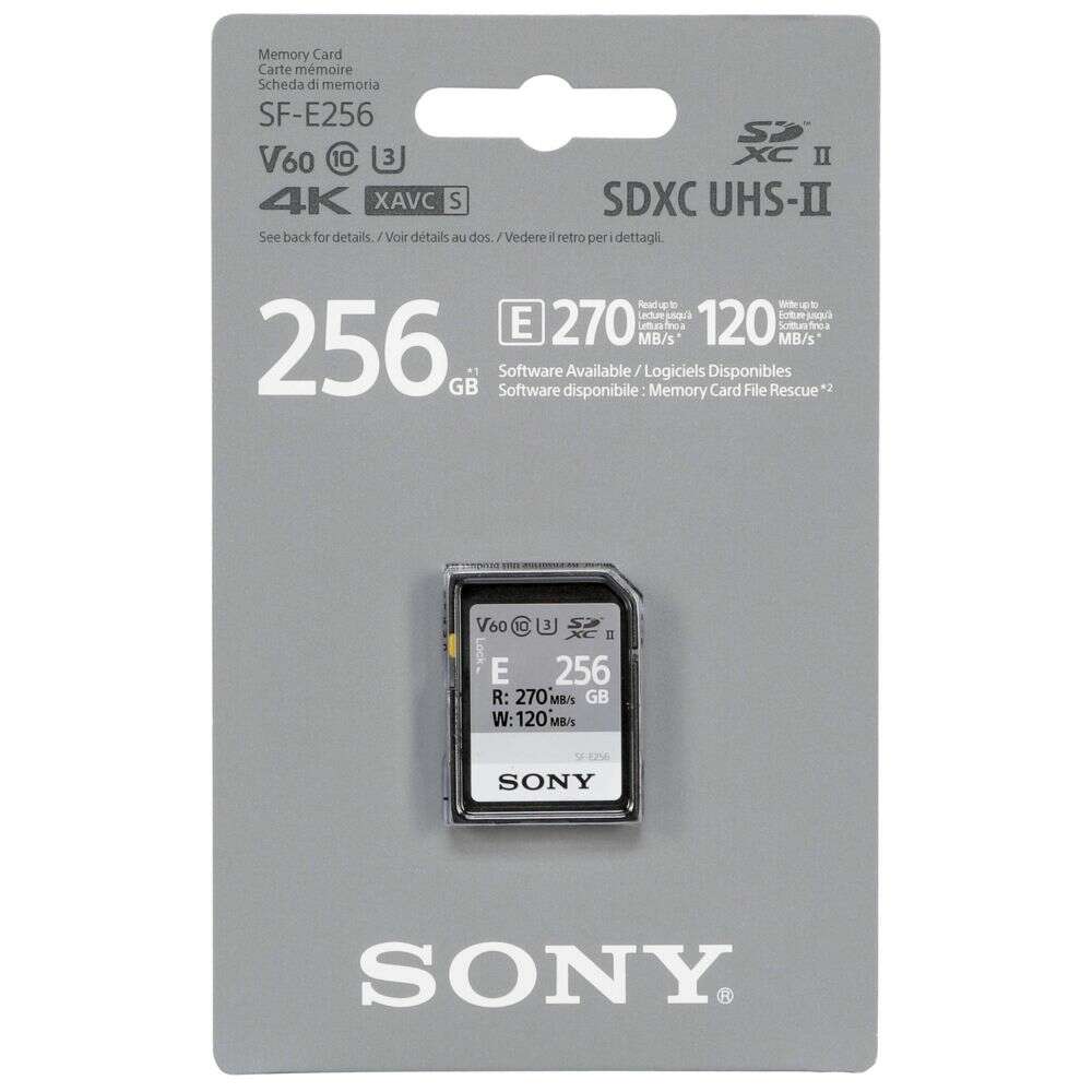 Sony SF-E256 256 GB SDXC UHS-II Class 10 memóriakártya