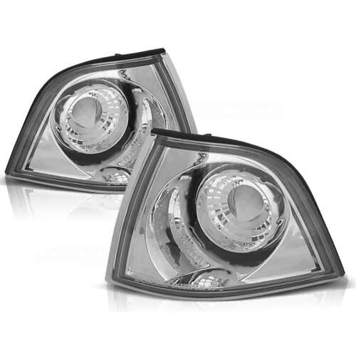 Króm első index lámpa pár BMW E36-hoz, 1990-1999 - Autólámpa