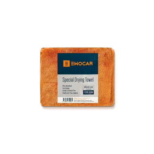 Ultra saugfähiges Autohandtuch Ewocar Twisted Loop, 1200GSM orange 40x60 cm 113388879