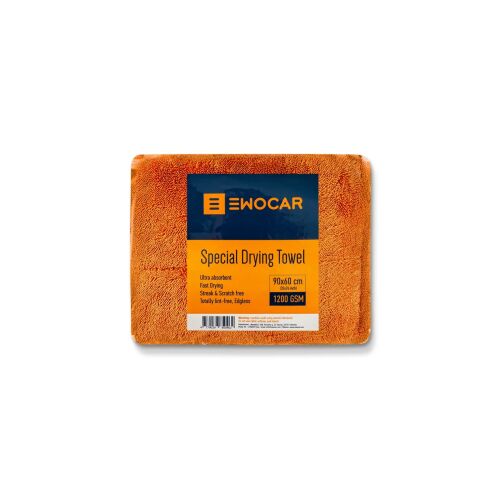 Ultra saugfähiges Autohandtuch Ewocar Twisted Loop, 1200GSM orange 60x90 cm 113388880