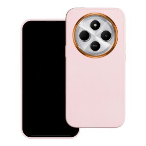 Защитен калъф за Xiaomi Redmi 14C с розова силиконова рамка - OEM Телефонни контакти