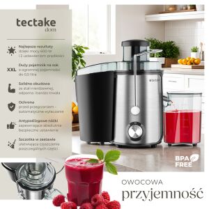 Odšťavovač Frufi, 2 nastavenia rýchlosti, nehrdzavejúca oceľ, 600 W 113754297 - Varné kanvice, Sendvičovače, Stolné mixéry, Hriankovače a Odšťavovače a lisy