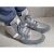 Lasport Combat Boots-Grey 46, szürke birkózócipő, amit egy férfi visel