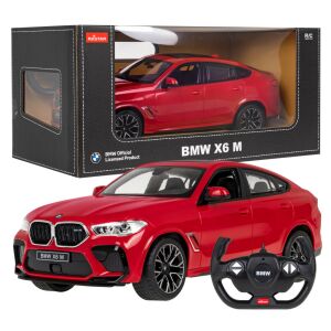 BMW X6 M RASTAR model 1:14 auto na diaľkové ovládanie + diaľkové ovládanie 2,4 GHz - červené