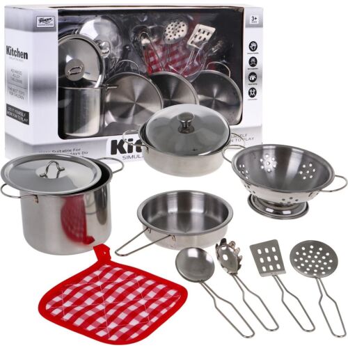 Konyhai játék készlet fémből - 11 db-os 155380266 - Ramiz