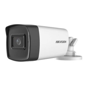 Hikvision Turbo HD bullet kamera DS-2CE17H0T-IT3FS, 5MP, IR 40m, 3.6mm objektív, integrált audio - Hikvision Biztonsági kamera