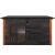 Dechland XL insulated dog house, ebony finish, front view