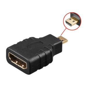 Goobay HDMI - Micro HDMI átalakító, aranyozott - HDMI kábel