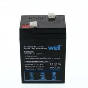 Well 6V 4Ah Zárt Ólomsav Akkumulátor - Akkumulátor