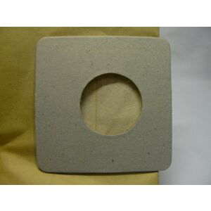 Közelkép az Invest Clatronic BS1209 kompatibilis porszívózsák karton rögzítéséről. - Porzsák