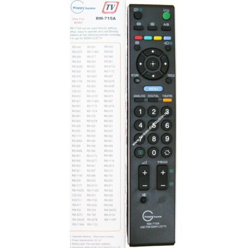 RM-715A Sony TV Távirányító Csere - Távirányító