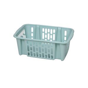Flair 15L műanyag rakatolható tárolókosár, zöldeskék - Tárolódoboz & kosár