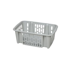 Flair 15L egymásra rakható tárolókosár, világosszürke műanyag - Tárolódoboz & kosár