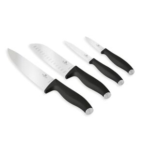 Set de cuțite Berlinger Haus BH/2957, 4 piese, oțel inoxidabil, cu mânere negre - Cuțite de bucătărie