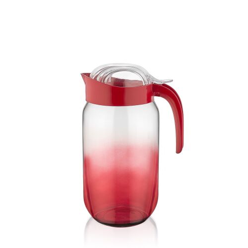 IRIS Üvegkancsó - Piros Szivárvány - 1000 ml