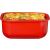 Sistema sistema Mikrowellenbehälter Eckig mit Ventil 525 ml rot 113411512