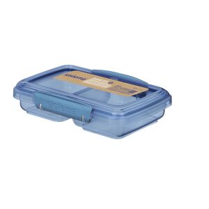 Sistema Small Split Kunststoff-Lebensmittelbehälter 0,35L - Blau  Transparent 113411536 - Sistema