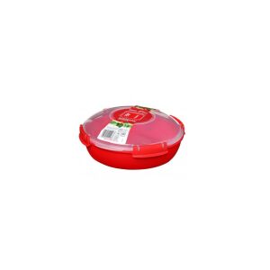 Sistem recipient cu valvă rotund pentru microunde 1,29 l roșu 113411846 - Depozitarea alimentelor