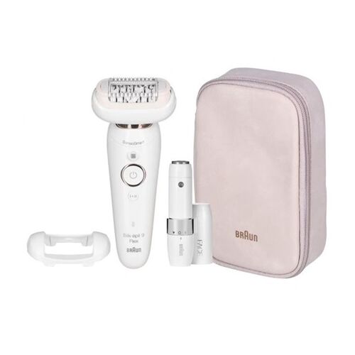 Безжичен епилатор Braun Silk-épil 9 Flex SES 9003 с приставки и пътна чанта