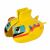 ABC igračke za bebe: zrakoplov s vodom, 8 cm - žut 113414492