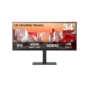 LG 34BA75QE-B 34 hüvelykes UltraWide QHD IPS Ívelt Monitor - LG Monitor