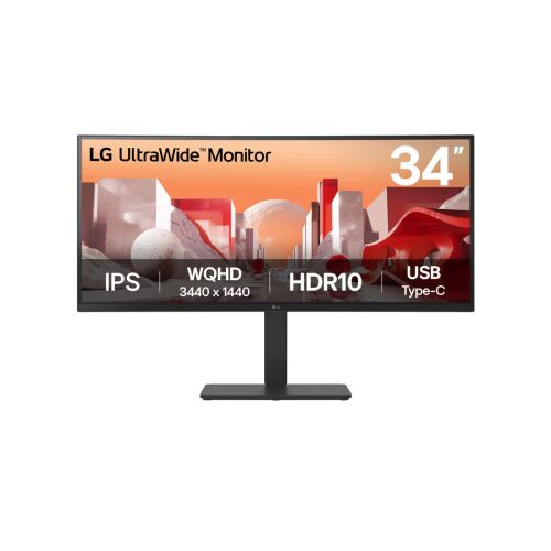 LG 34BA75QE-B 34 hüvelykes UltraWide QHD IPS Ívelt Monitor