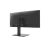 LG 34BA75QE-B 34 hüvelykes UltraWide QHD IPS ívelt monitor, hátsó szögletes nézet