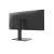 LG 34BA75QE-B 34 hüvelykes UltraWide Ívelt Monitor, hátsó ferde nézet