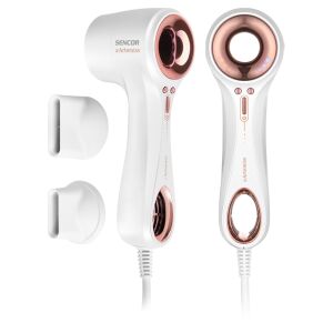 Sencor SHD 9000RS Artemiss hair dryer with two concentrator nozzles, white and rose gold - Hair dryer