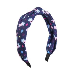 Bentiță Peppa Pig cu nod, bleumarin cu model Peppa Pig - Cerdá Agrafe de păr, benzi de păr