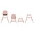 Kidwell EATAN Etetőszék - Fa - Rózsaszín - 4 az 1-ben 145993619