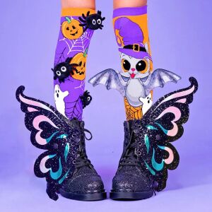 Ponožky Madmia Fantasy Halloween s netopierími krídlami, halloweenske kostýmové ponožky pre deti - Detské ponožky, chrániče kolien