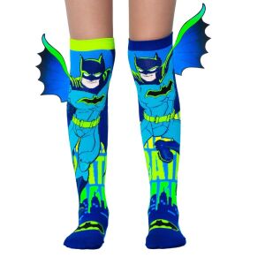 Madmia Neon Batman Jungen Bunte lange Socken 6–99 Jahre