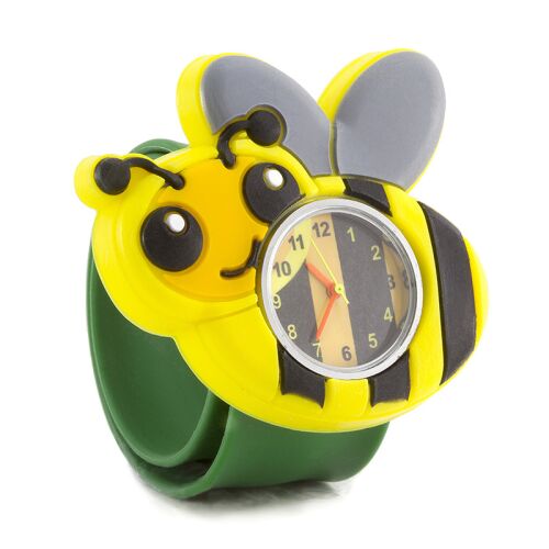 Детски часовник Wacky Watch Albinuta Bee, жълто и черно пчелен дизайн