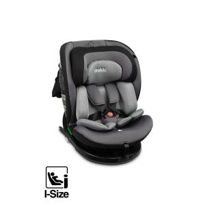 Caretero Mokki I-Size grauer Autositz, 360 Grad Drehung, i-Size Sicherheitsstandard, für Babys von 40-150 cm - Kindersitze