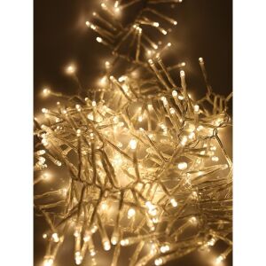 Közelkép a meleg fehér Flippy Karácsonyi jégcsap fényfüzérről - Flippy