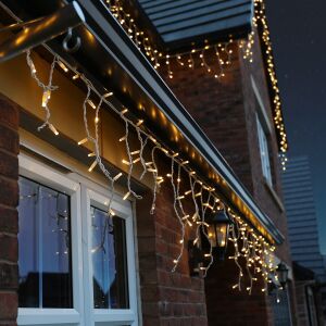 Flippy 200m 4800 LED karácsonyi jégcsap fényfüzérrel díszített ház - Fényfüzér