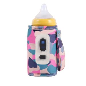 Arvada Baby Comfort încălzitor portabil pentru biberon cu design roz camuflaj - Hrănire