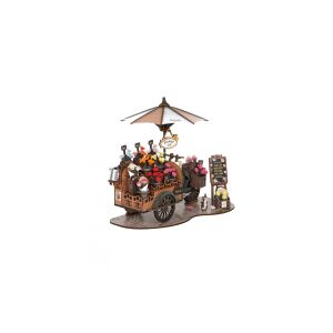 Rolife 3D Holzpuzzle Blumenwagen Modellbausatz - Puzzle & Rätsel