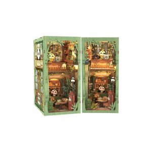 Cutebee Panda Librărie DIY Puzzle 3D Inserție raft de cărți - Puzzle 3D & Puzzle cu burete