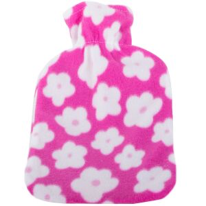 Rózsaszín virágmintás melegvizes palack - Rehabilitációs segédeszköz