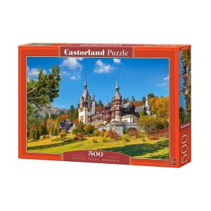 Puzzle Castorland cu 500 de piese cu Castelul Peleș din România - Puzzle